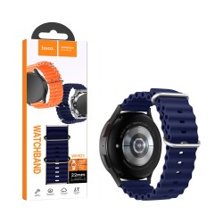 Hoco Double Buckle Silicone Bracelet WH01 Flexible Series Marine 22mm Midnight Blue Hoco Double Buckle Silicone Bracelet WH01 Flexible Series Marine 22mm Midnight Blue